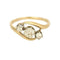 Bague Bague trilogie diamants en or jaune 18k 58 Facettes QUI0760X2