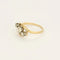 Bague Bague trilogie diamants en or jaune 18k 58 Facettes QUI0760X2