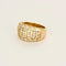 Bague 53 Bague bandeau en or jaune 18K et diamants 58 Facettes CRE0041X4
