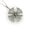 Pendentif Pendentif croix de Malte édouardienne en platine, diamants et perle noire 58 Facettes A2001Z