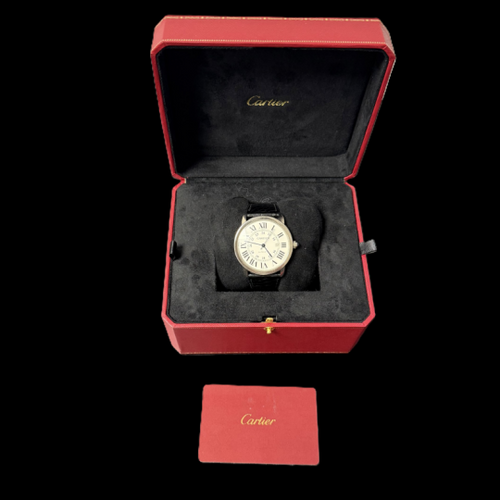 Montre Cartier Ronde Solo - Montre ronde en acier 42 mm 58 Facettes MT45151