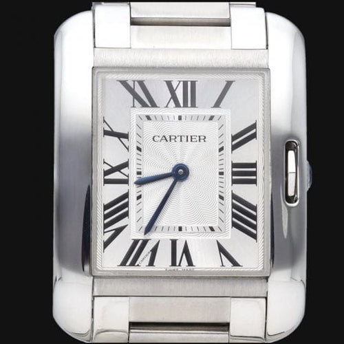 Montre Cartier Tank Anglaise - Montre femme en acier quartz 58 Facettes MT45202