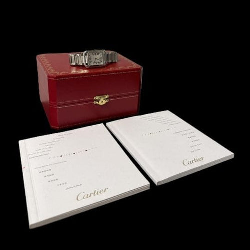 Montre Cartier Tank Anglaise - Montre femme en acier quartz 58 Facettes MT45202