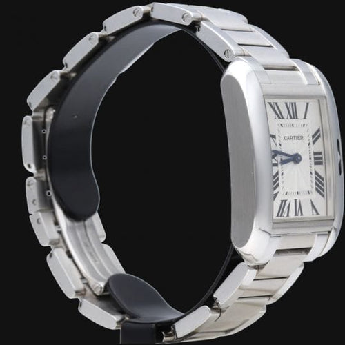 Montre Cartier Tank Anglaise - Montre femme en acier quartz 58 Facettes MT45202