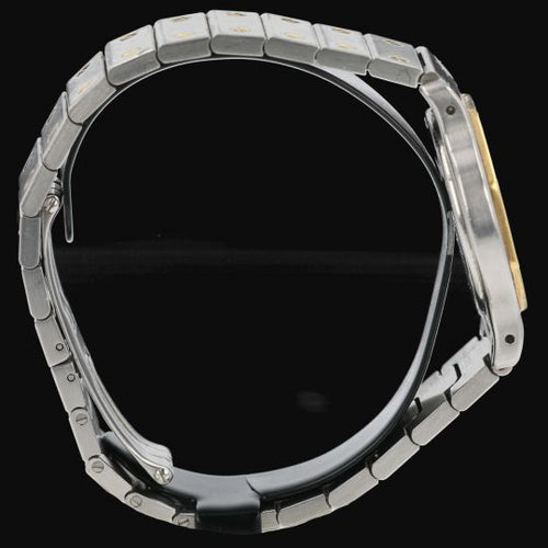 Montre Cartier Santos - Montre ronde octogonale en or jaune et acier 58 Facettes MT45173