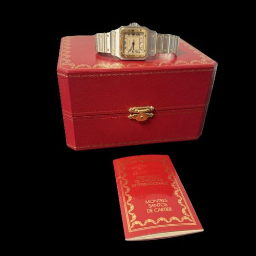 Montre Cartier Santos - Montre Galbée en or jaune et acier 58 Facettes MT45158