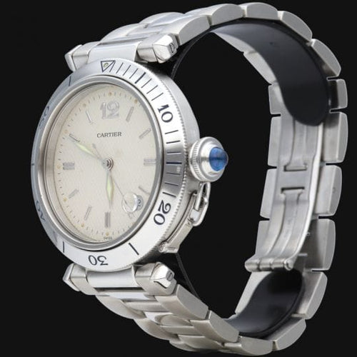 Montre Cartier Pasha Plongeur - Montre automatique homme en acier 38 mm 58 Facettes MT45228