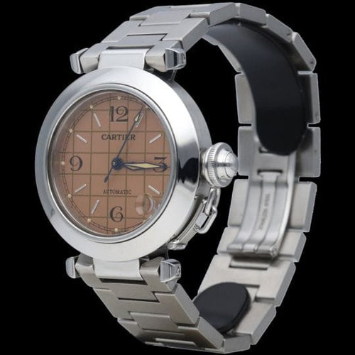 Montre Cartier Pasha - Montre automatique en acier 35 mm 58 Facettes MT45242