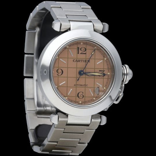 Montre Cartier Pasha - Montre automatique en acier 35 mm 58 Facettes MT45242