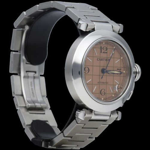 Montre Cartier Pasha - Montre automatique en acier 35 mm 58 Facettes MT45242