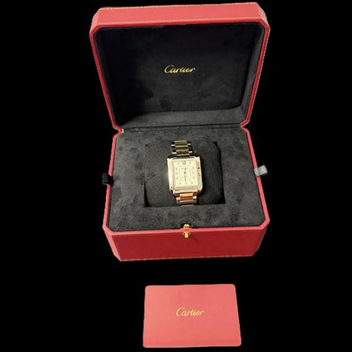 Montre Cartier Tank Anglaise - Montre femme en or rose et acier 58 Facettes MT45205