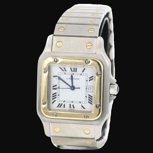 Montre Cartier Santos - Montre femme en or jaune 18K et acier 58 Facettes MT45184