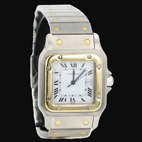 Montre Cartier Santos - Montre femme en or jaune 18K et acier 58 Facettes MT45184