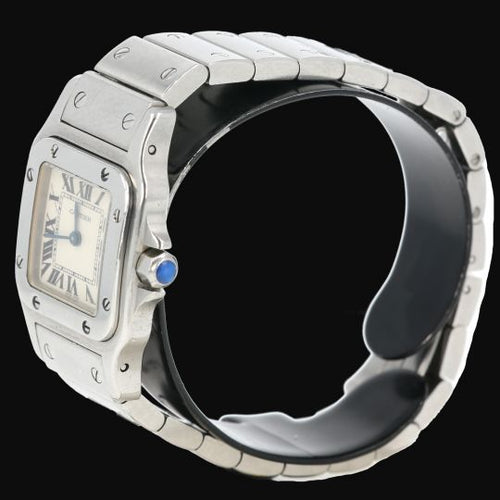 Montre Cartier Santos Galbée - Montre en acier quartz 26 x 34 mm 58 Facettes MT45191