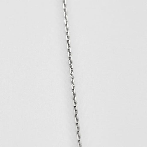 Collier Collier solitaire en or gris et diamant 58 Facettes B250691