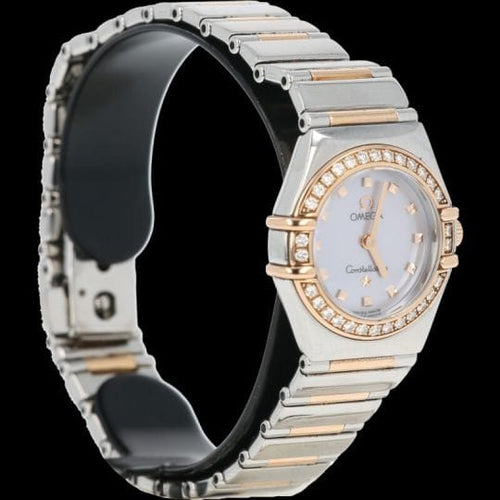 Montre Omega Constellation Mini - Montre femme en or rose et acier, diamants 58 Facettes MT45136