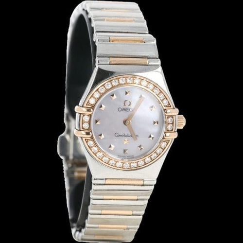 Montre Omega Constellation Mini - Montre femme en or rose et acier, diamants 58 Facettes MT45136