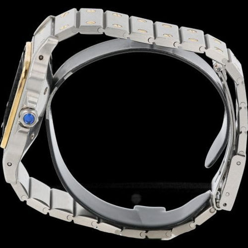 Montre Cartier Santos - Montre femme en or jaune 18K et acier 58 Facettes MT45185