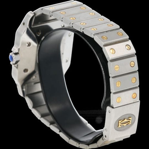Montre Cartier Santos - Montre femme en or jaune 18K et acier 58 Facettes MT45185