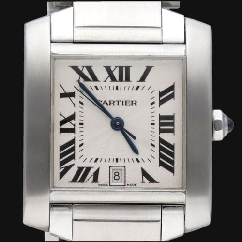 Montre Cartier Tank Française - Montre femme en acier 58 Facettes MT45213