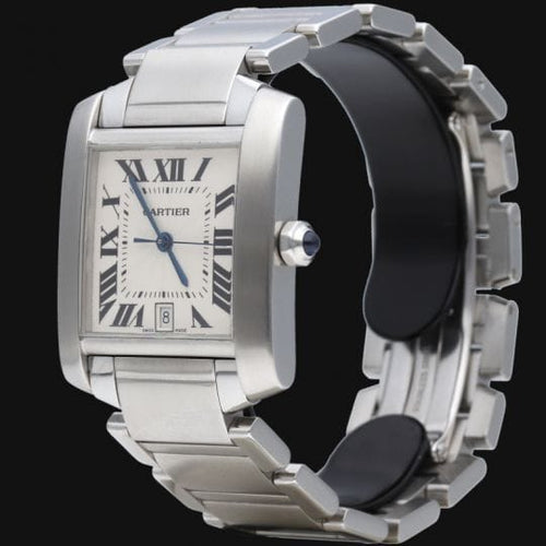 Montre Cartier Tank Française - Montre femme en acier 58 Facettes MT45213
