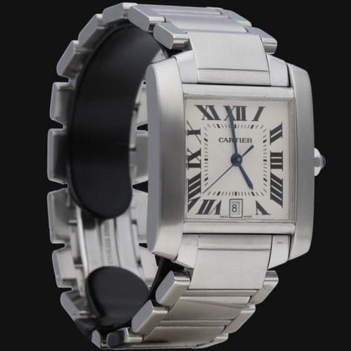 Montre Cartier Tank Française - Montre femme en acier 58 Facettes MT45213