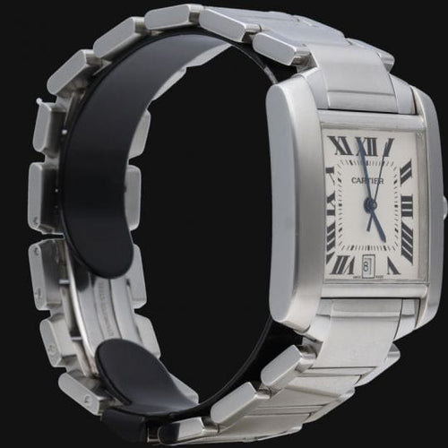 Montre Cartier Tank Française - Montre femme en acier 58 Facettes MT45213