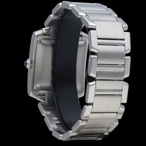 Montre Cartier Tank Française - Montre en acier automatique 58 Facettes MT45220