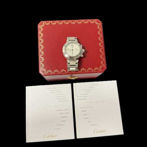 Montre Cartier Pasha Seatimer - Montre chronographe automatique en acier 58 Facettes MT45250