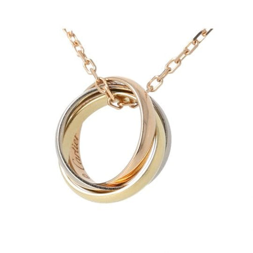 Collier Cartier Trinity - Collier en or blanc, or rose et or jaune 58 Facettes 5008