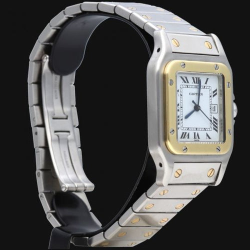 Montre Cartier Santos Galbée - Montre automatique en or jaune et acier 58 Facettes MT45159