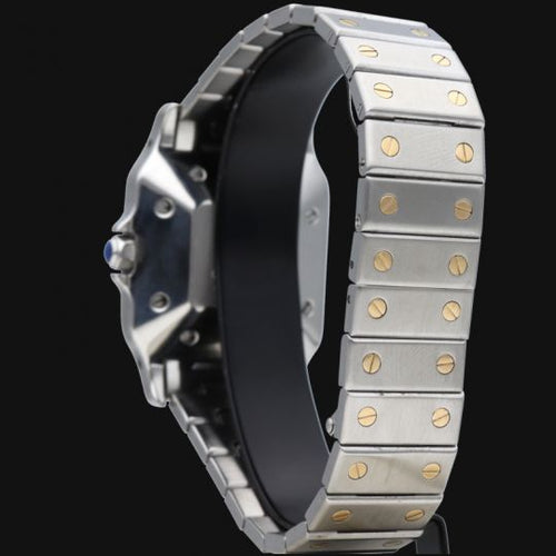 Montre Cartier Santos Galbée - Montre automatique en or jaune et acier 58 Facettes MT45159