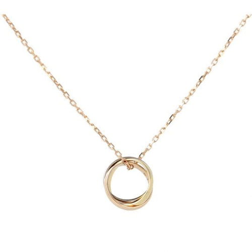 Collier Cartier Trinity - Collier en or blanc, rose et jaune 58 Facettes 5007