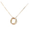 Collier Cartier Trinity - Collier en or blanc, rose et jaune 58 Facettes 5007