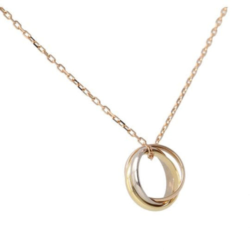 Collier Cartier Trinity - Collier en or blanc, rose et jaune 58 Facettes 5007
