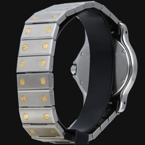 Montre Cartier Santos Octagon - Montre femme 30 mm en or jaune et acier 58 Facettes MT45169