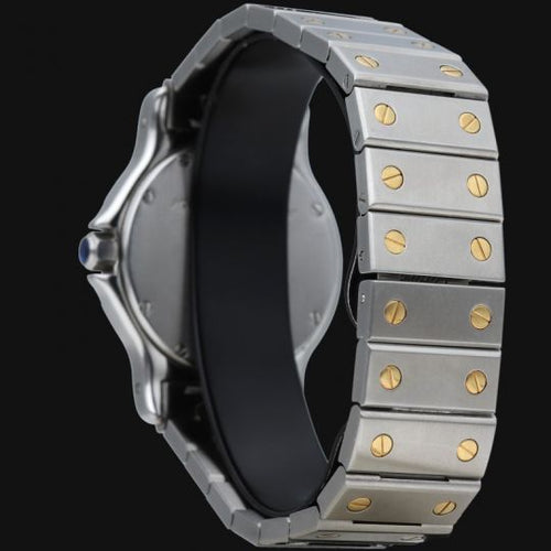 Montre Cartier Santos Octagon - Montre femme 30 mm en or jaune et acier 58 Facettes MT45169