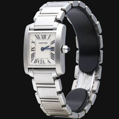 Montre Cartier Tank Française - Montre femme en acier 58 Facettes MT45324