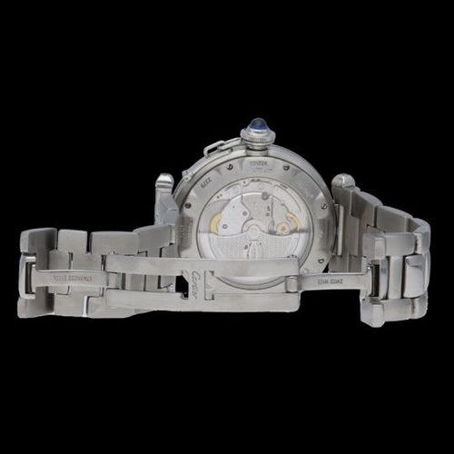 Montre Cartier Pasha - Montre automatique homme 38 mm en acier 58 Facettes MT45247