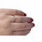 Bague 52 Bague en or blanc 18K avec diamant naturel 0,4 ct 58 Facettes 4041