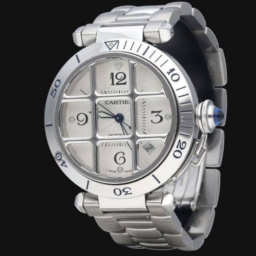 Montre Cartier Pasha - Montre automatique 38 mm en acier 58 Facettes MT45248