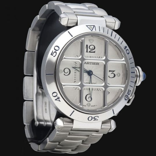Montre Cartier Pasha - Montre automatique 38 mm en acier 58 Facettes MT45248