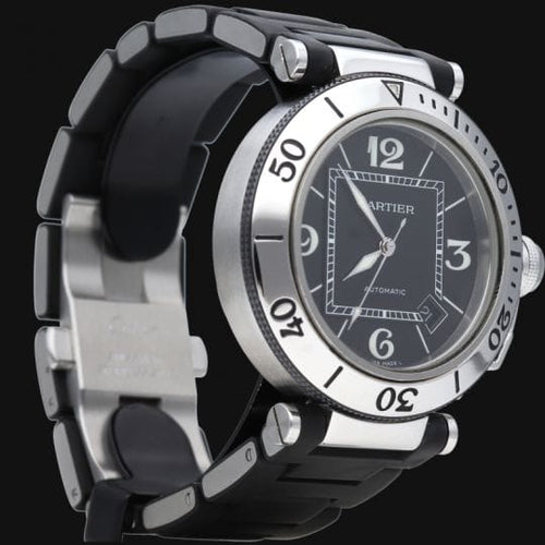 Montre Cartier Pasha Seatimer - Montre automatique homme 40 mm en acier 58 Facettes MT44973