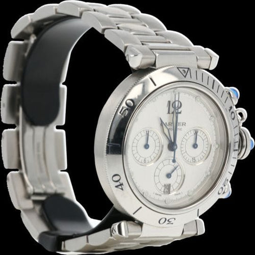 Montre Cartier Pasha - Montre chronographe automatique en acier 38 mm 58 Facettes MT45249