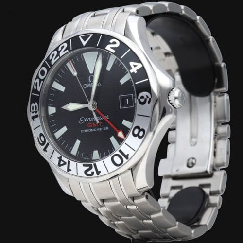 Montre Omega Seamaster Diver 300M GMT - Montre homme automatique en acier 58 Facettes MT45018
