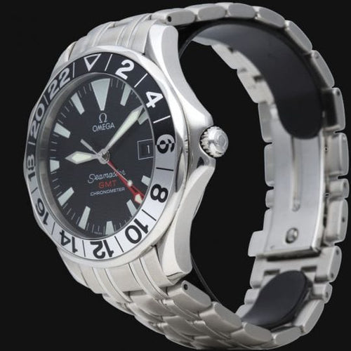 Montre Omega Seamaster Diver 300M GMT - Montre homme automatique en acier 58 Facettes MT45018
