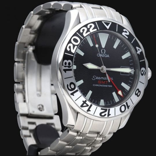 Montre Omega Seamaster Diver 300M GMT - Montre homme automatique en acier 58 Facettes MT45018
