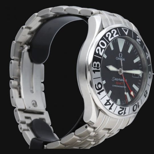 Montre Omega Seamaster Diver 300M GMT - Montre homme automatique en acier 58 Facettes MT45018