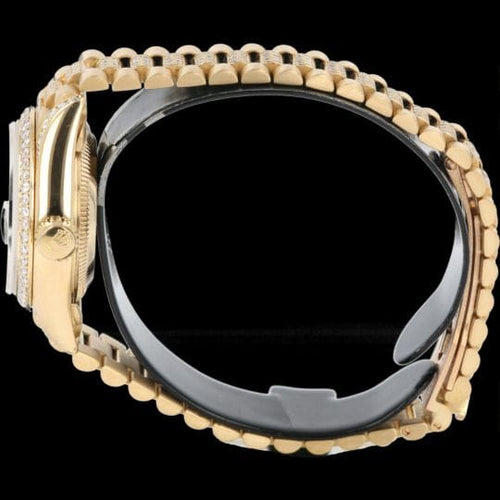Montre Rolex Datejust - Montre Lady 26 mm en or jaune et diamants 58 Facettes MT44960
