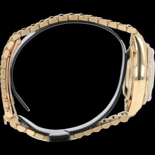Montre Rolex Datejust - Montre Lady 26 mm en or jaune et diamants 58 Facettes MT44960